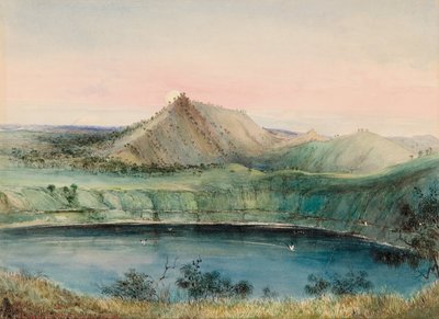 Blue Lake, Mount Gambier by George French Angas